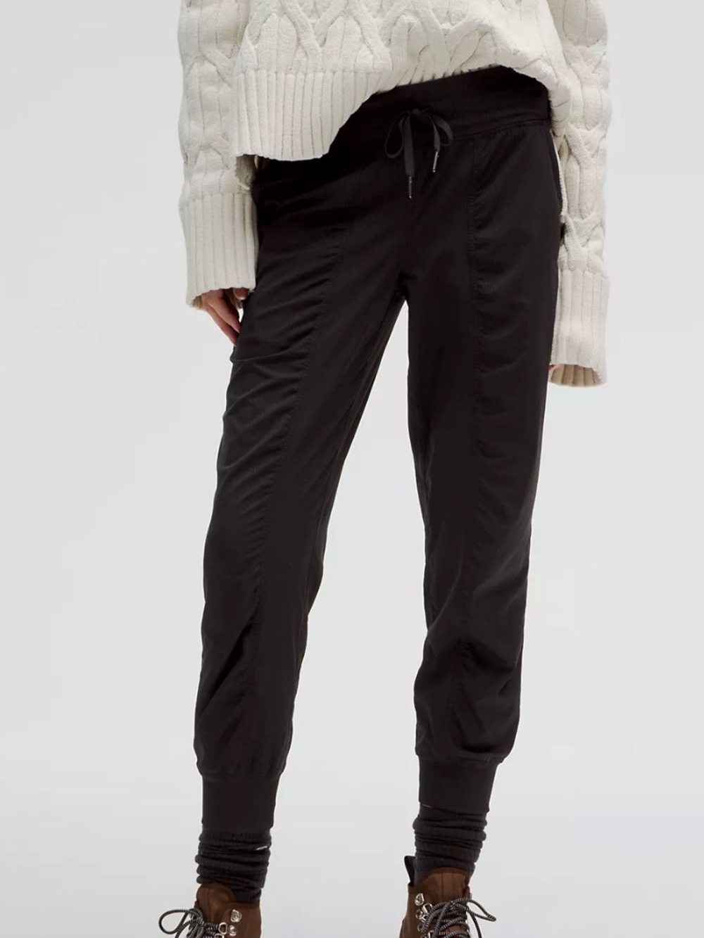 lululemon athletica Black Dance Studio Joggers with Drawstring Waist